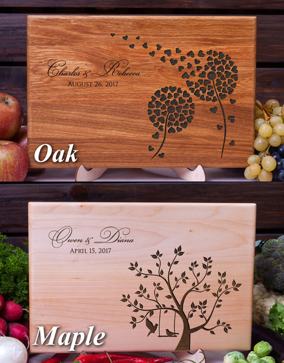 boardanniversaryweddinggiftforcouplecustomcuttingboardpresent