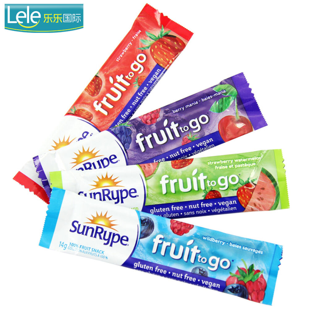 加拿大进口SunRype天然水果条补VC婴儿果丹皮宝宝儿童零食果肉条