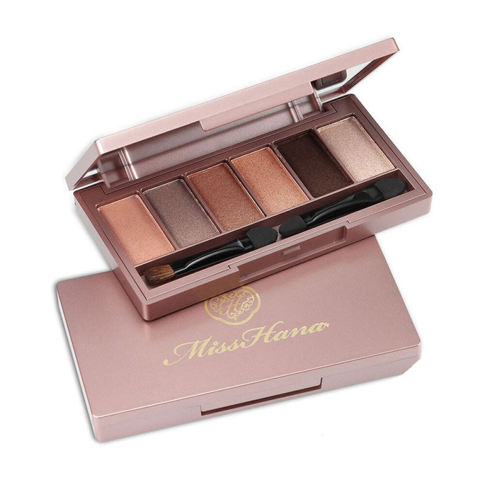 【香港直邮】Misshana花娜小姐绝色名伶六色眼影盘18g珠光眼影甜美/烟熏妆GR01自信时刻