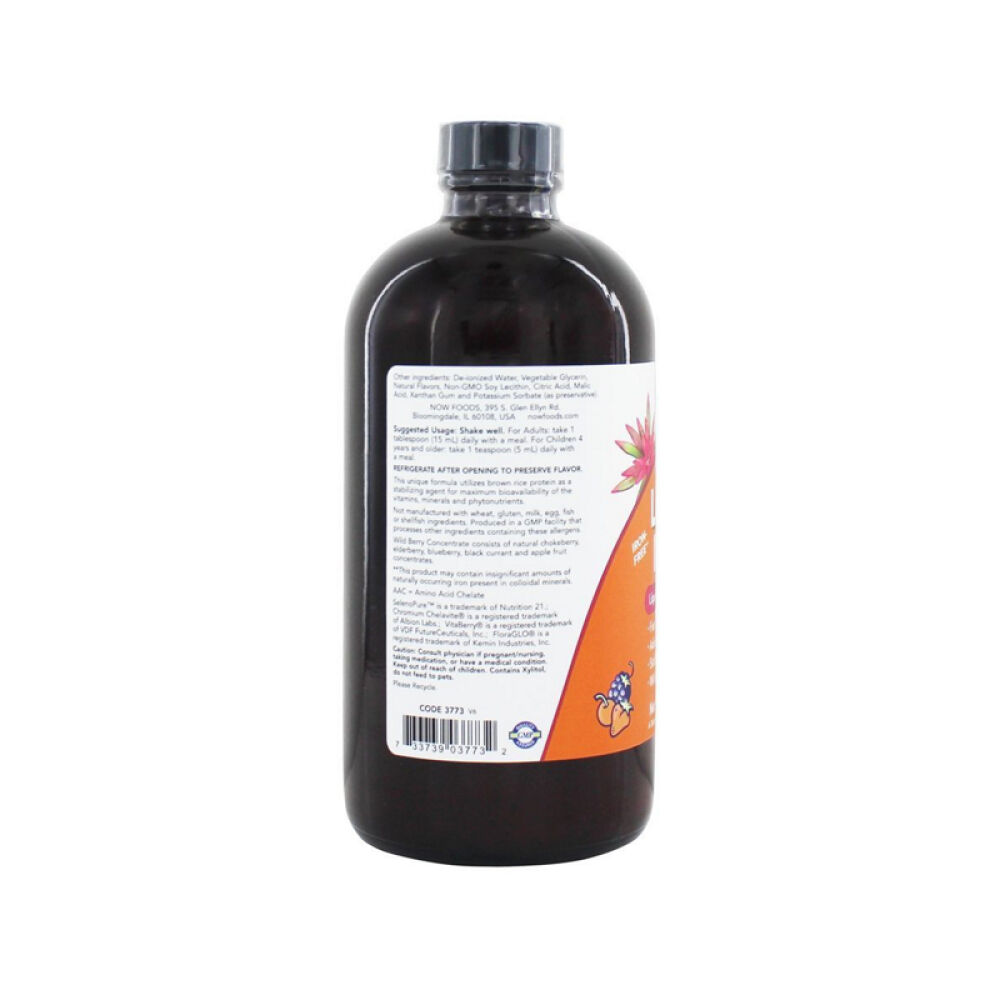 【美国正品直邮】NOWFoods诺奥补充维生素及矿物质液体453克未定义16盎司