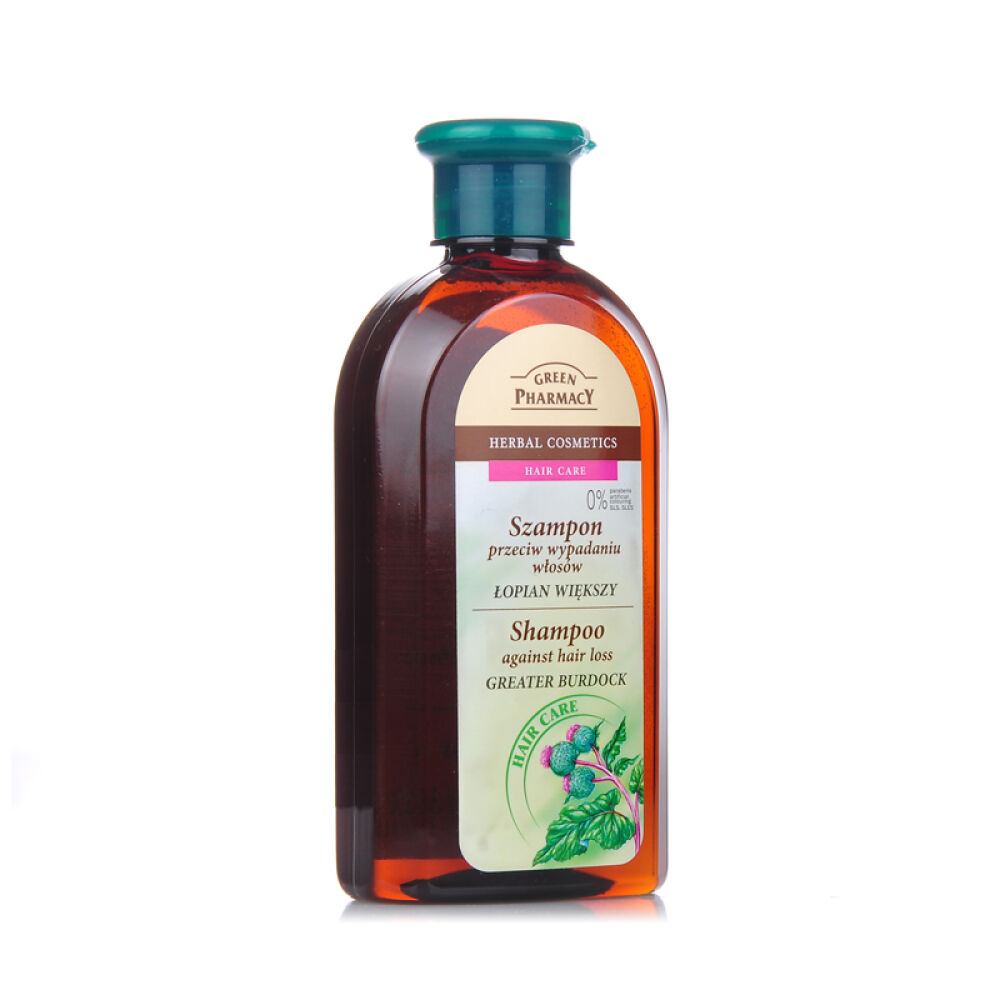 波兰原装进口GreenPharmacy强健修护洗发精洗发水洗发露350ml男士女士适用牛蒡强健修护洗发精