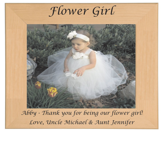 flowergirl,pictureframe,ringbearer,personalized,engraved,custom