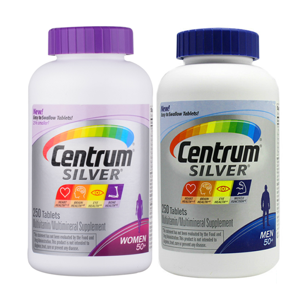 【全球购】美国Centrum善存银片中老年多种复合维生素矿物质男女善存组合装 【全球购】美国Centrum善存银片中老年多种复合维生素矿物质男女善存组合装