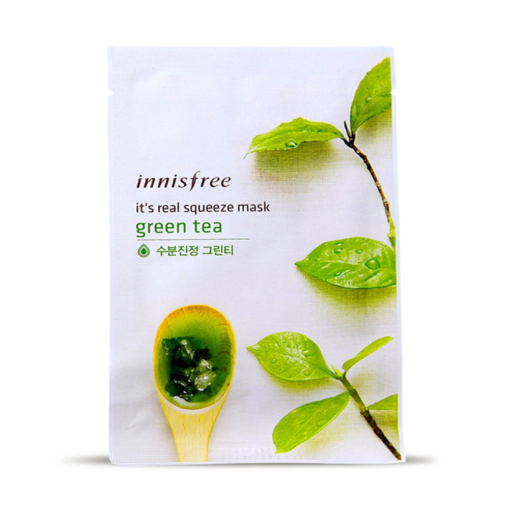 【京东全球购】韩国原装进口Innisfr悦风吟保湿清爽补水香港直邮绿茶面膜贴10片