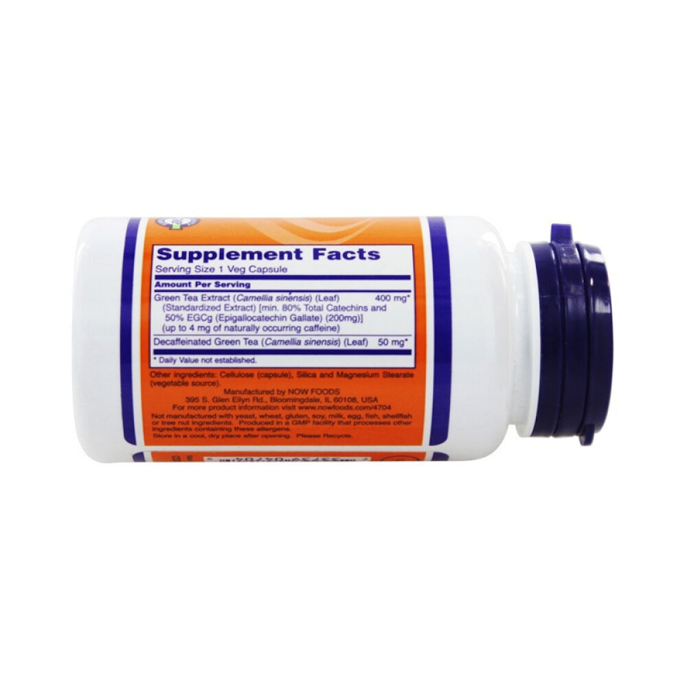 【美国正品直邮】NOWFoods诺奥抗氧化延缓衰老绿茶精华素食胶囊未定义90粒