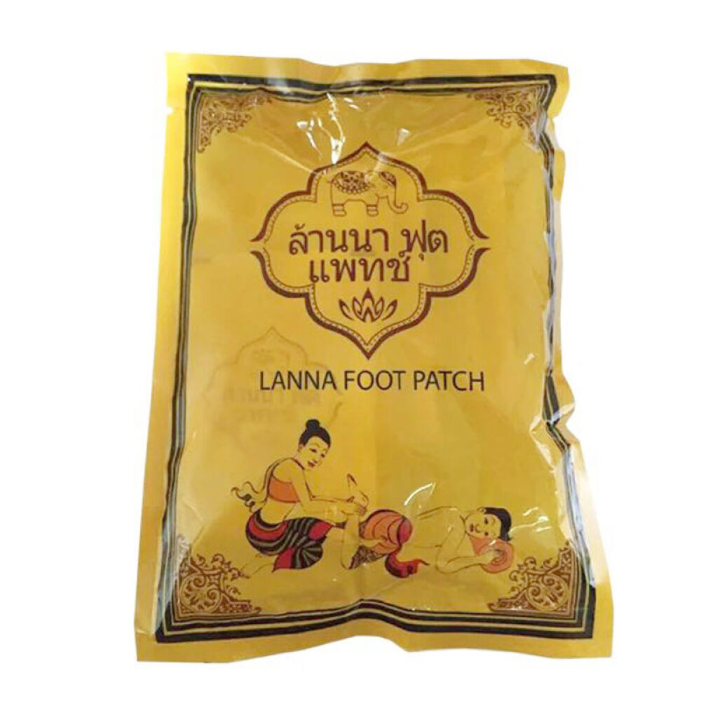 泰国清迈LANNA兰纳足贴祛湿驱寒植物配方1包10贴1包装