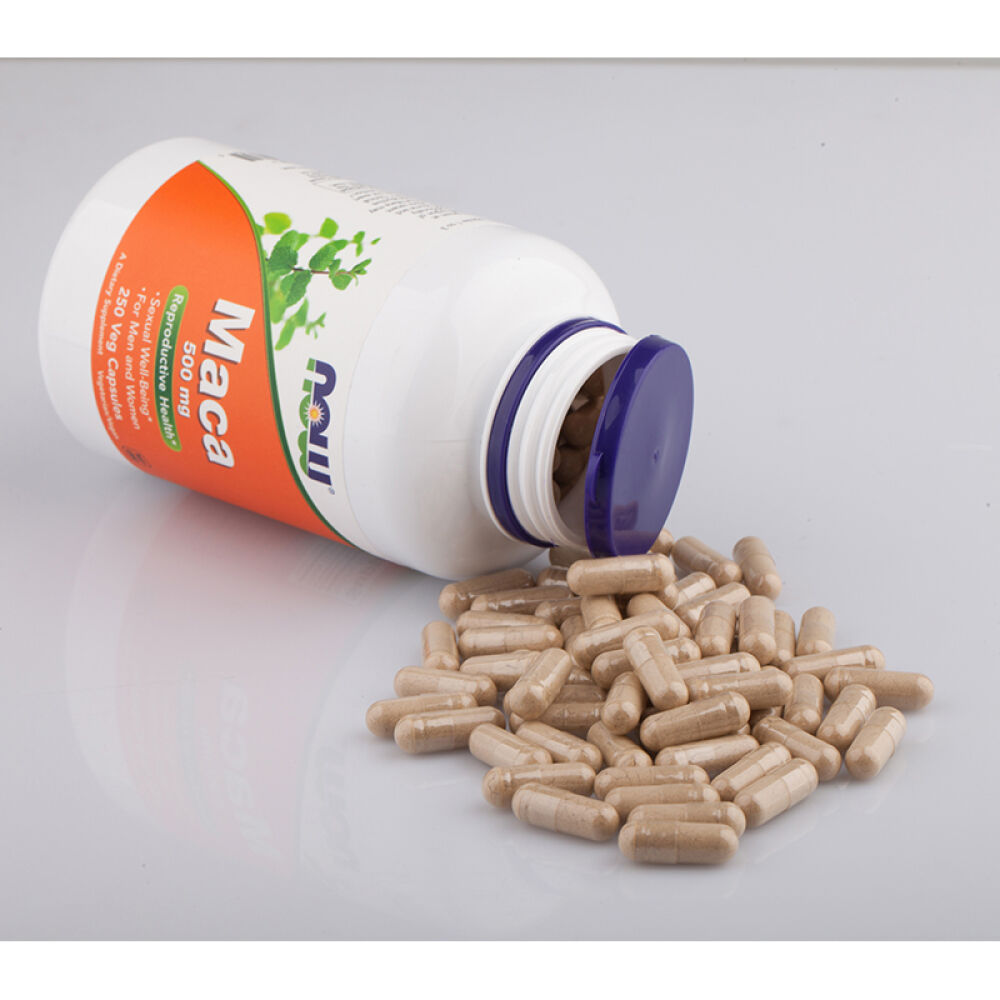 nowfoods/诺奥玛咖精片秘鲁玛卡补肾成人男性保健品胶囊500mg/粒玛卡250粒装