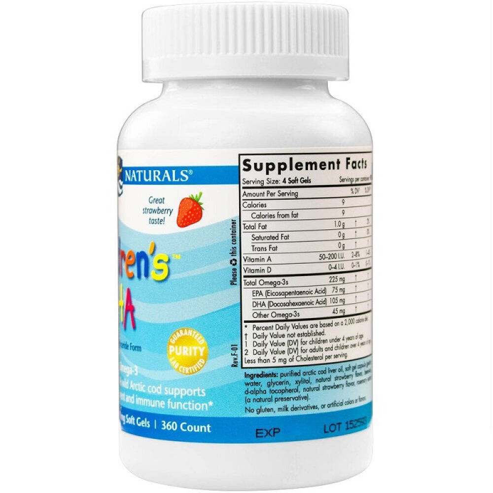 美国NordicNaturals挪威小鱼鳕鱼油DHA鱼油软胶囊360粒三岁+