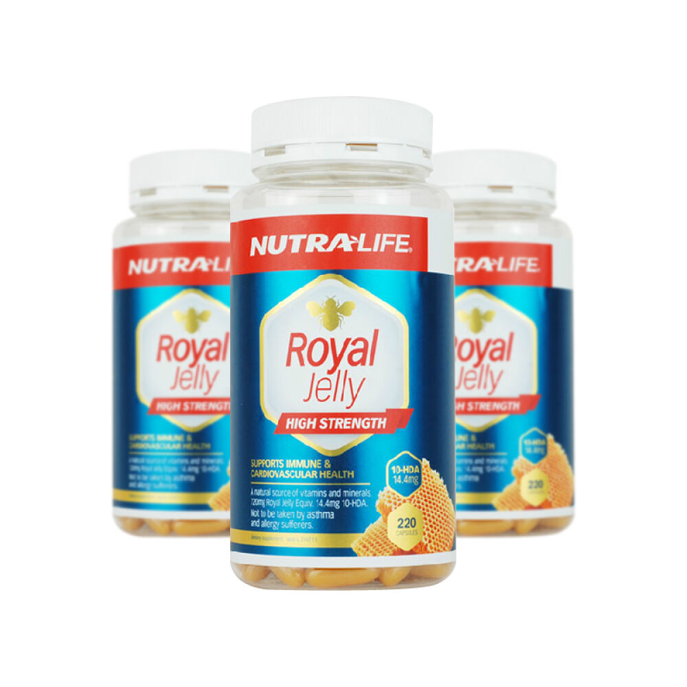 【全球购】新西兰直邮纽乐Nutralife高强蜂王浆胶囊美容养颜220粒