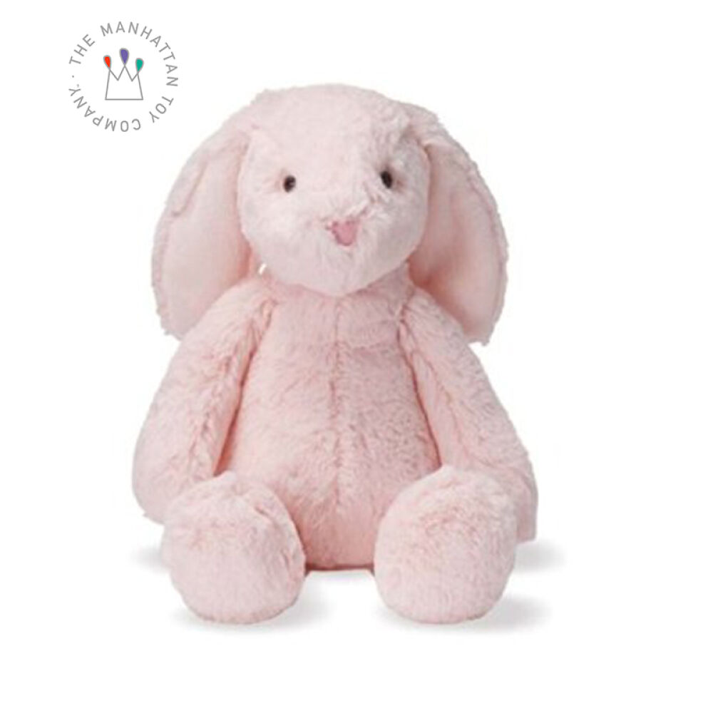 【全球购】美国ManhattanToyWinkel曼哈顿牙胶手抓球/安抚巾玩偶毛绒安抚粉色兔子-Binky宾基小号