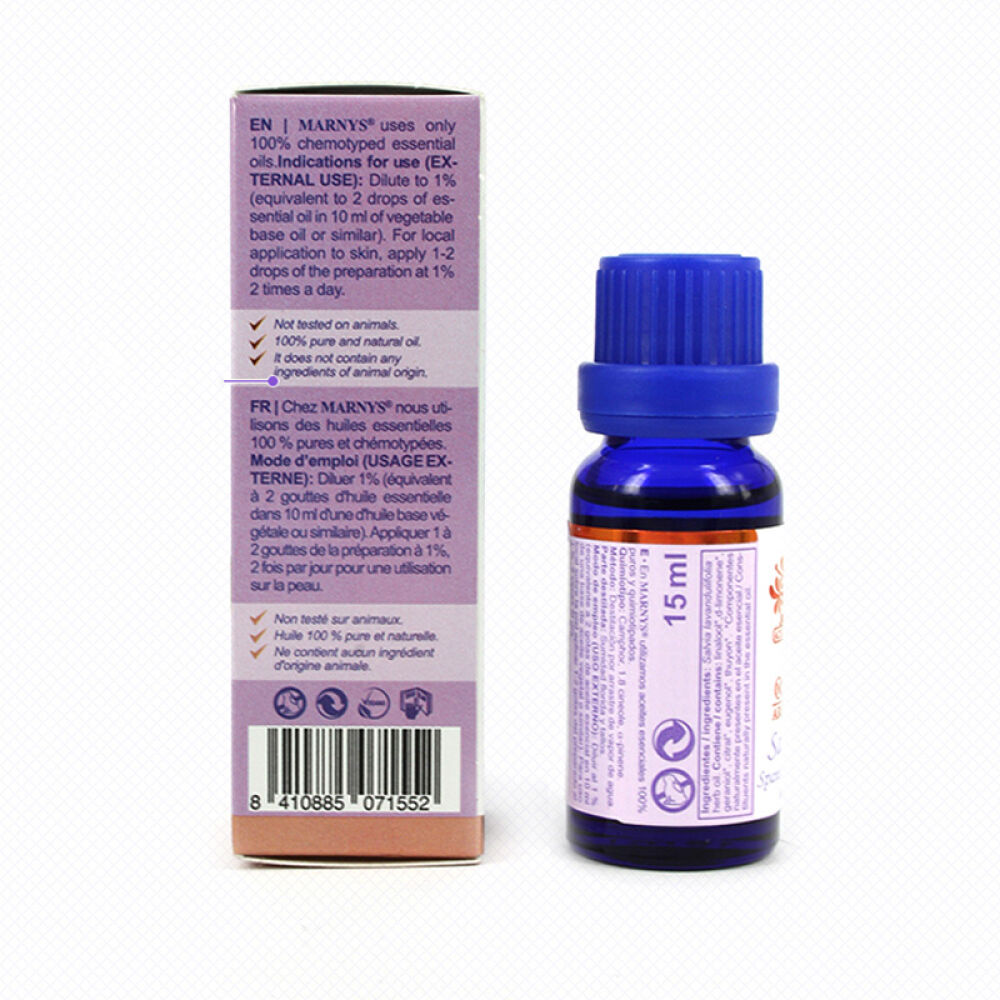 西班牙进口MARNYS西班牙鼠尾草精油紧致肌肤控油生发调节经期15ml
