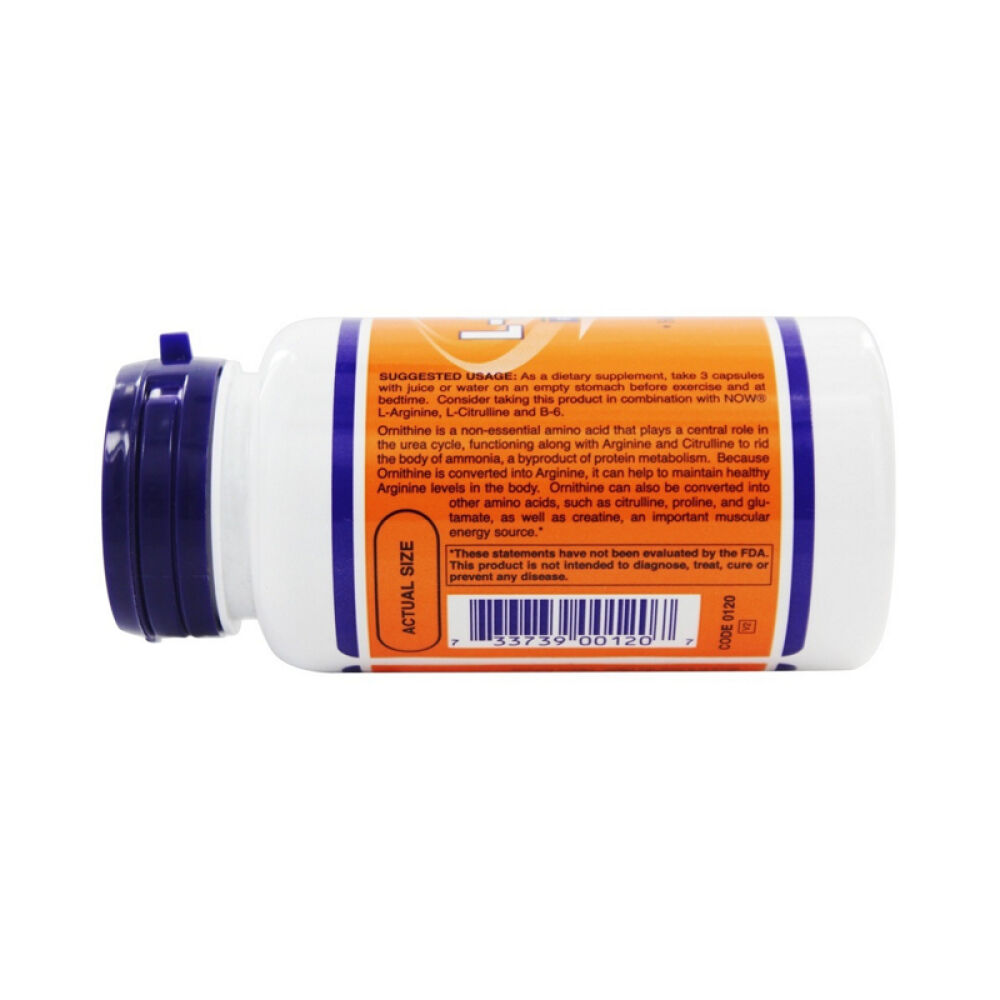 【美国正品直邮】NOWFoods诺奥支持血管健康鸟氨酸胶囊未定义60粒