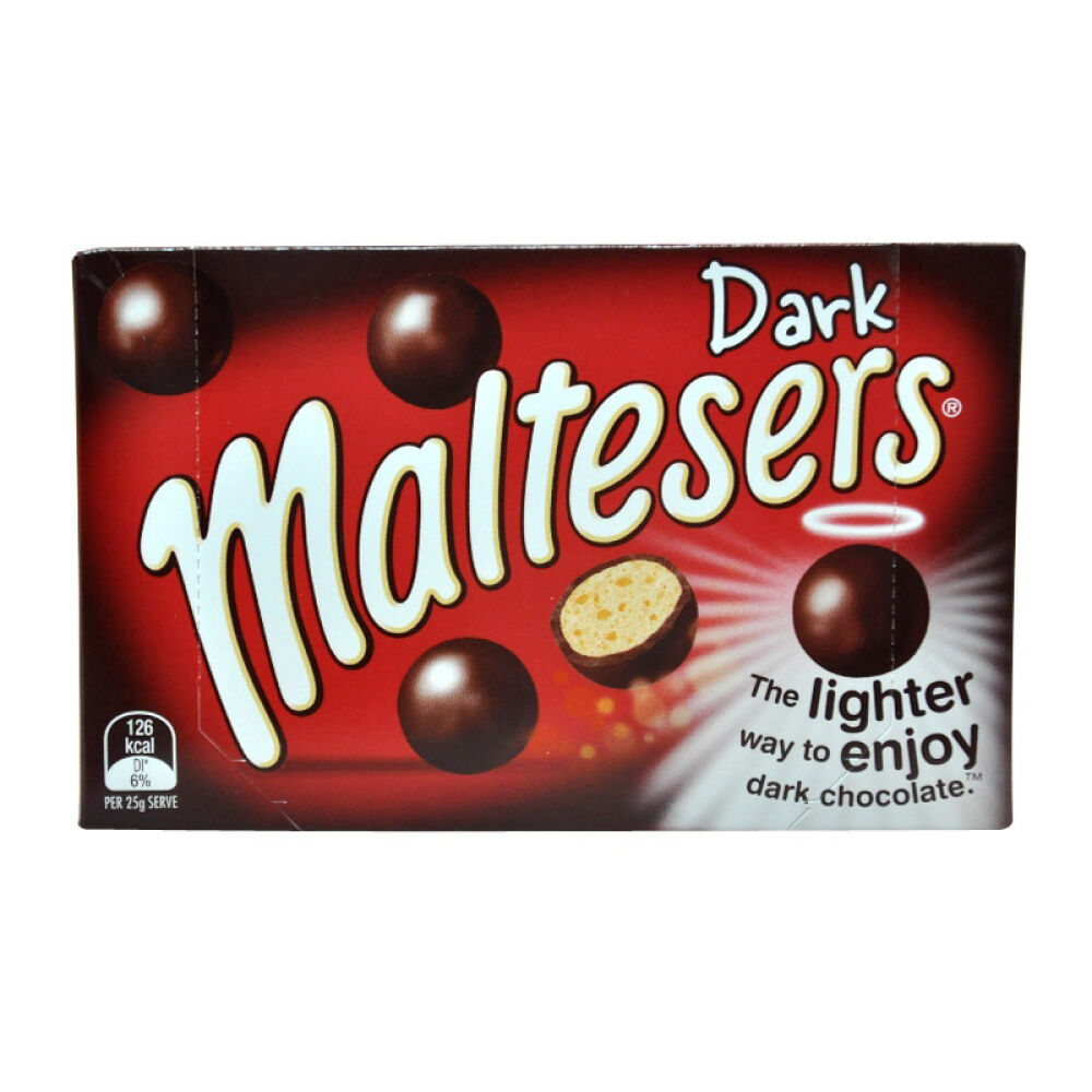 澳洲麦提莎(maltesers)巧克力麦丽素巧克力豆黑巧克力90g*2盒装