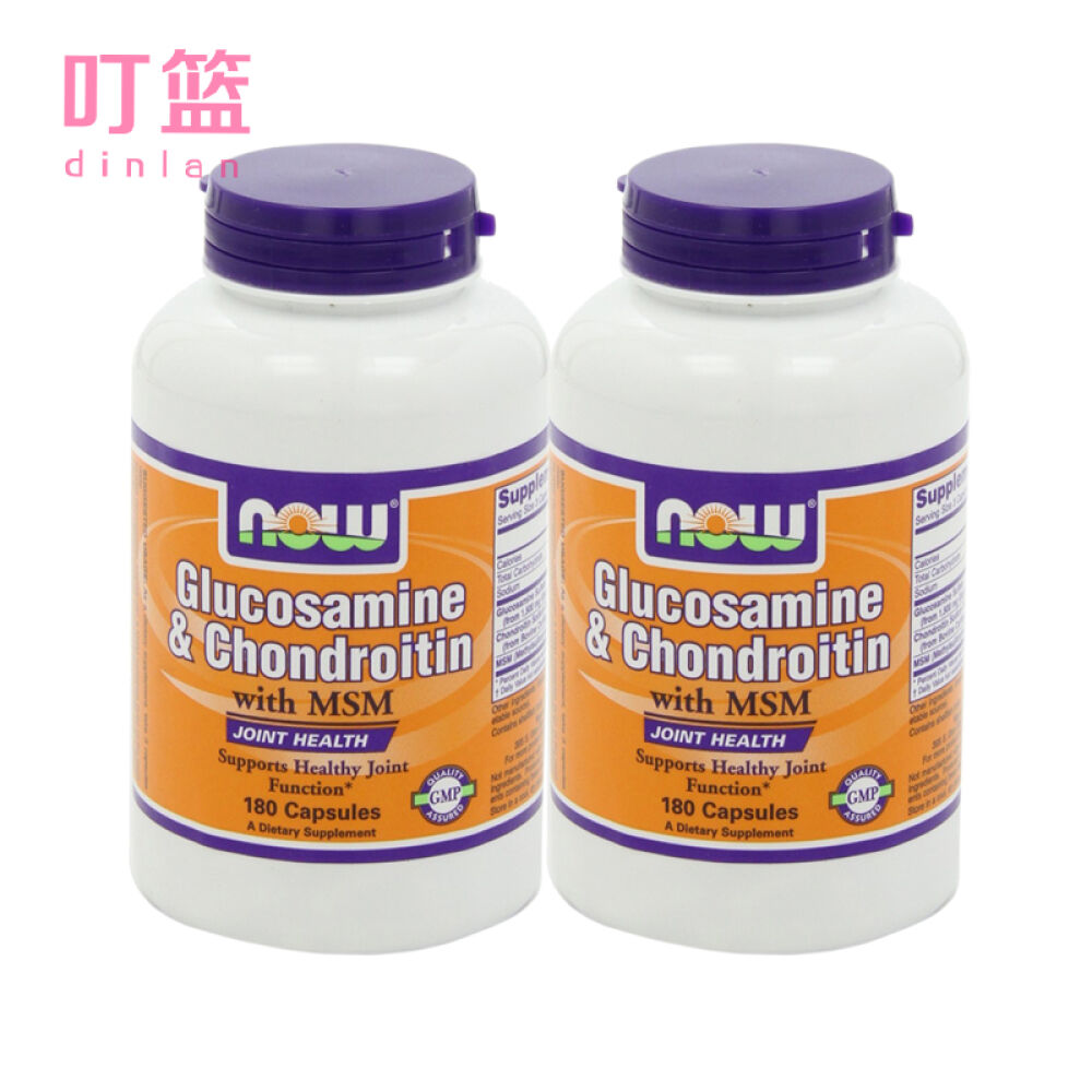 Nowfoods诺奥氨糖软骨素保护润滑关节氨基葡萄糖缓解关节炎症两瓶装360粒=3个月量 Nowfoods诺奥氨糖软骨素保护润滑关节氨基葡萄糖缓解关节炎症两瓶装360粒=3个月量