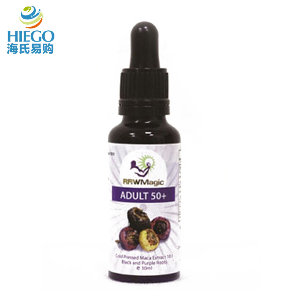 【HIEGO】RawMagic秘鲁男士黑玛卡补肾壮阳玛咖精华液10:1浓度30ml50岁以上适用