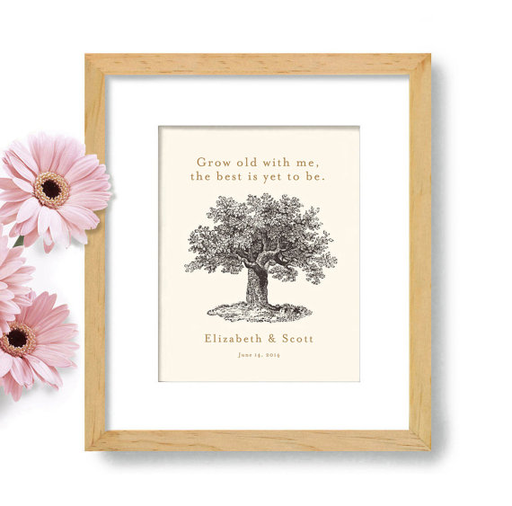 everafterengagementgiftsoaktreeanniversarygiftromanticgift