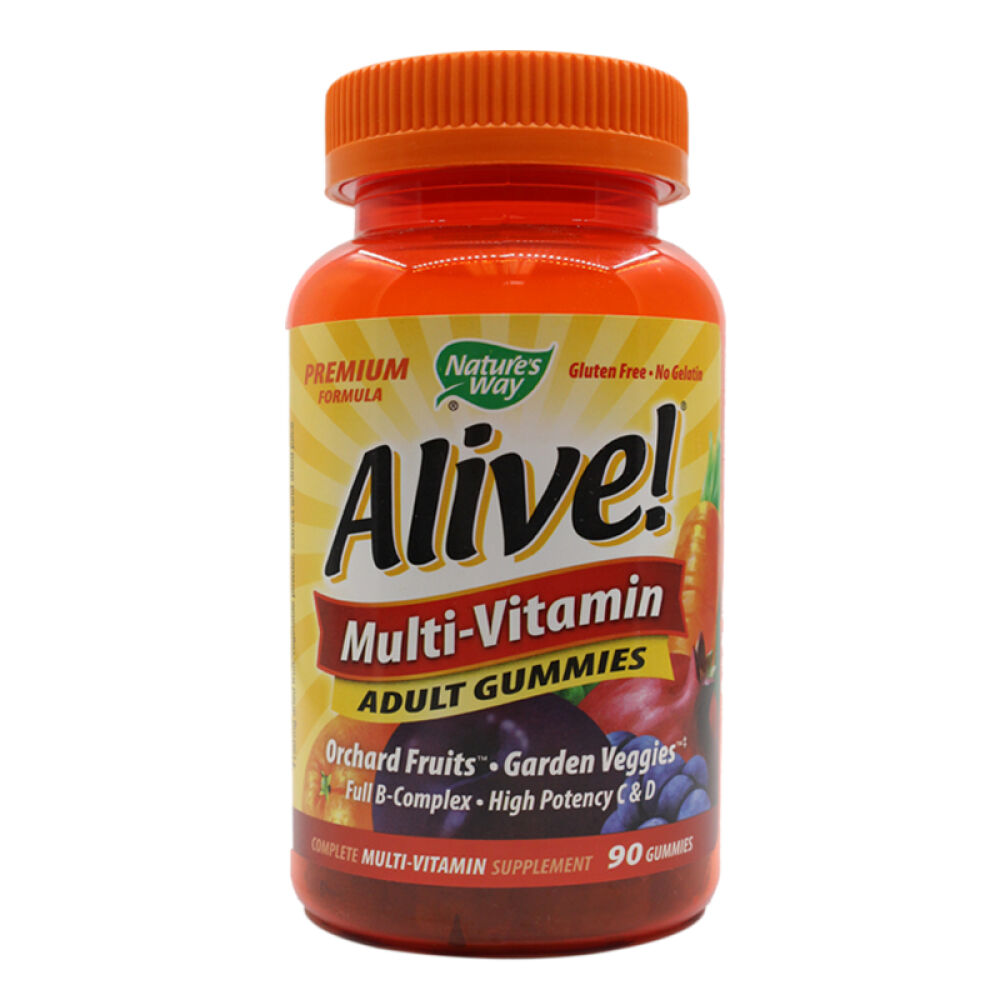 【Fit】Nature'sWay成人复合维生素软糖含B族维生素C维生素D美国直邮90粒*1