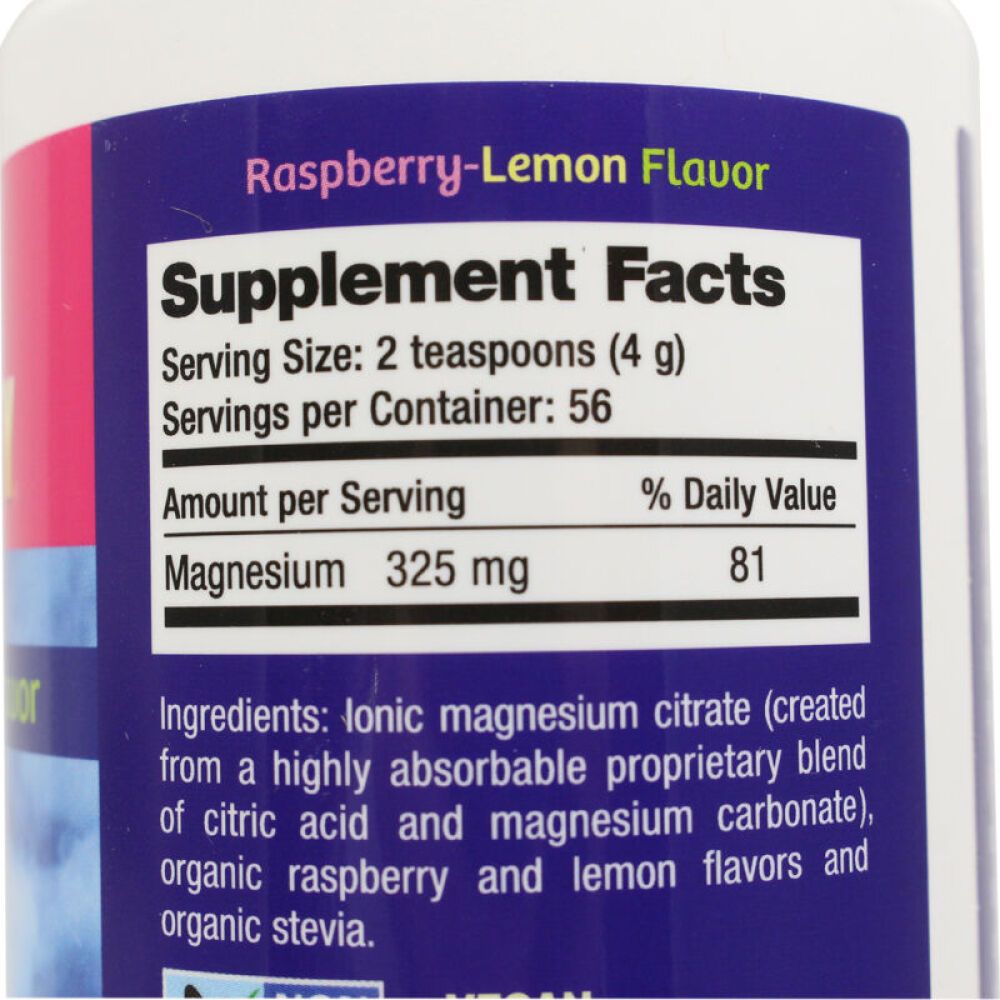 美国直邮NaturalVitality橘子味Calm镁减压粉缓解精神压力226g覆盆子柠檬味226g1瓶