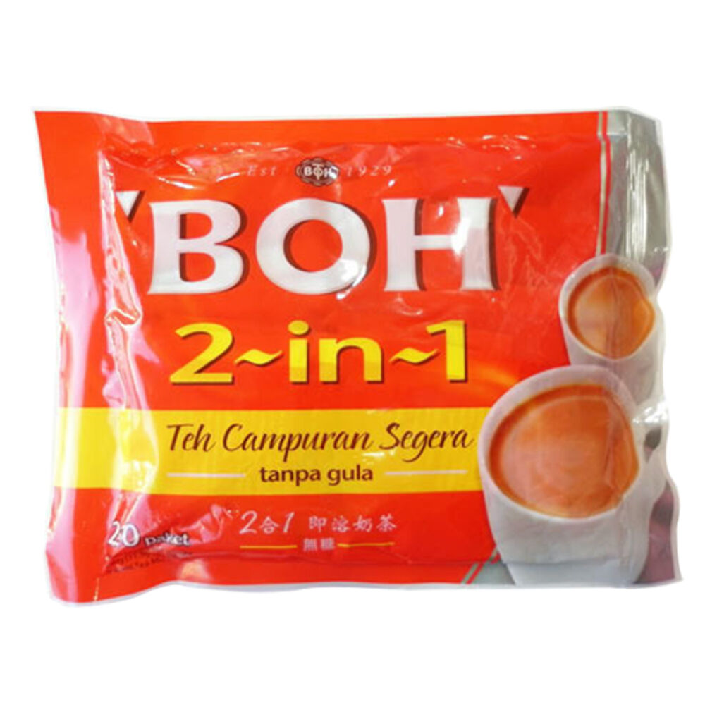 马来西亚进口BOH宝乐2合1即溶奶茶（无糖）（230gx2袋）