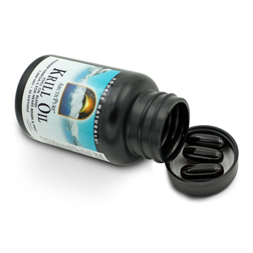 SourceNaturals磷虾油软胶囊30粒降低血液黏稠度促进血液循环