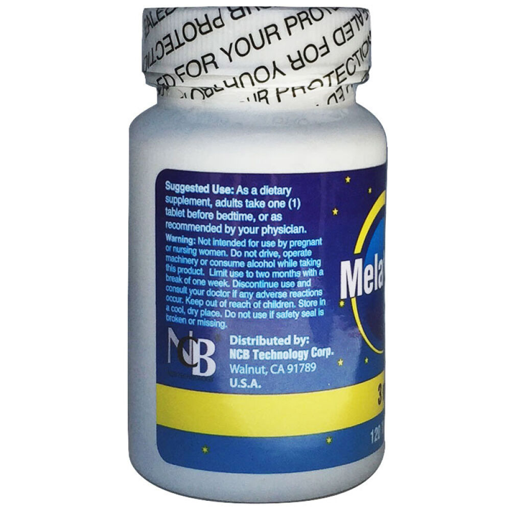 NCB脑白金褪黑素片褪黑素胶囊改善睡眠120片缓解失眠睡眠片（非安眠药）1瓶装*