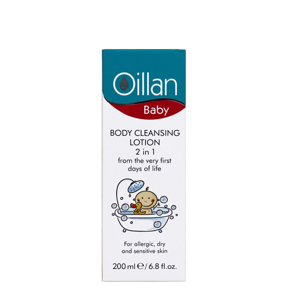 波兰OILLAN原装进口宝宝清洁洗护婴儿无皂基身体清洁露200ml