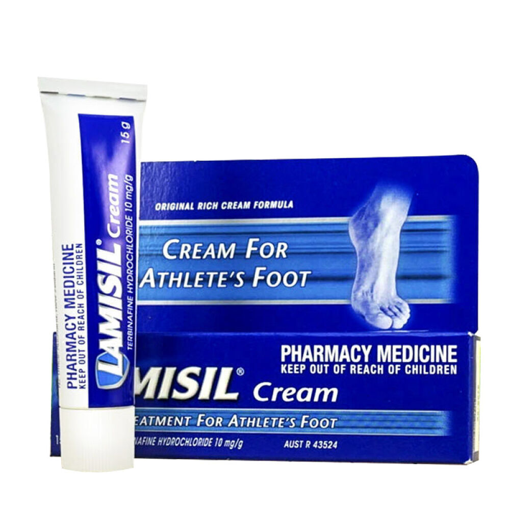 澳洲进口Lamisilcream治真菌足藓/香港脚脚气膏去除脚气脚痒脱皮Lamisil脚气膏15g/支