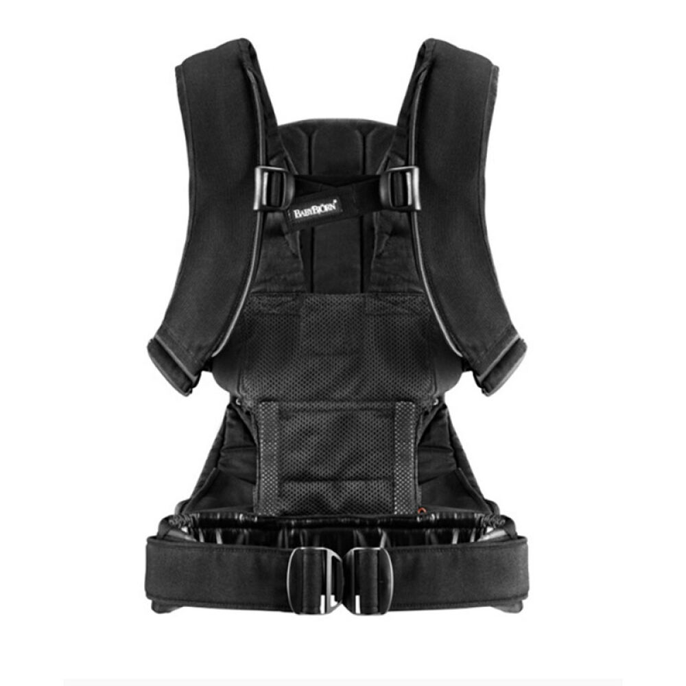 瑞典BABYBJORNBabyCarrierone婴儿前后背宝宝背带棉混合黑色