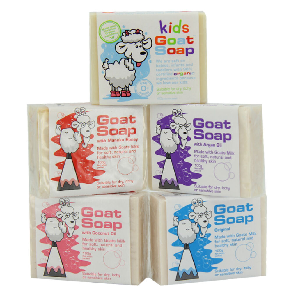 山羊奶皂GoatSoap手工香皂保湿滋润澳洲原装进口100g5款套