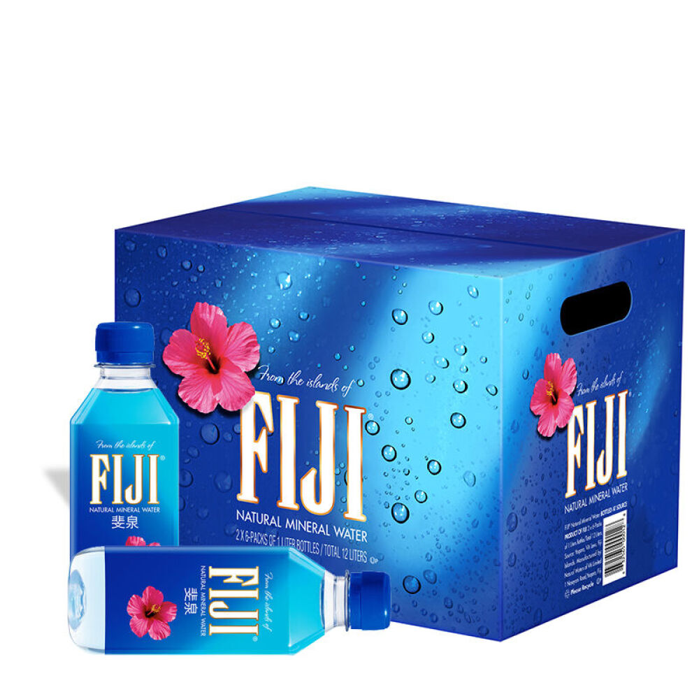 【包邮】FIJI斐济斐泉天然矿泉水斐济群岛进口水1000ml*12整箱装