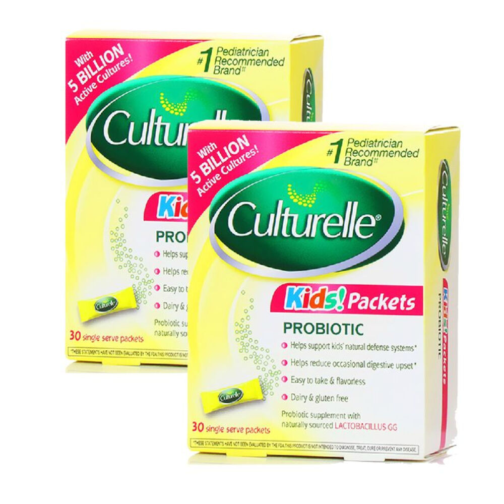 【全球购】美国Culturelle婴幼儿儿童宝宝LGG益生菌粉30袋防便秘润肠道2盒装