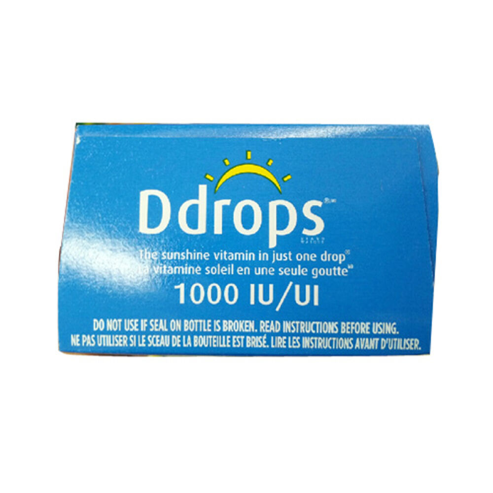 美国Ddrops成人维生素D3补充液365滴*2
