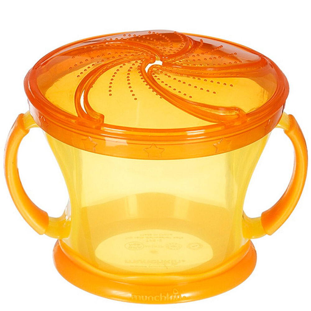 自营满趣健Munchkin柔软封口宝宝抓取训练杯防漏零食杯266ml12个月以上宝宝颜色随机
