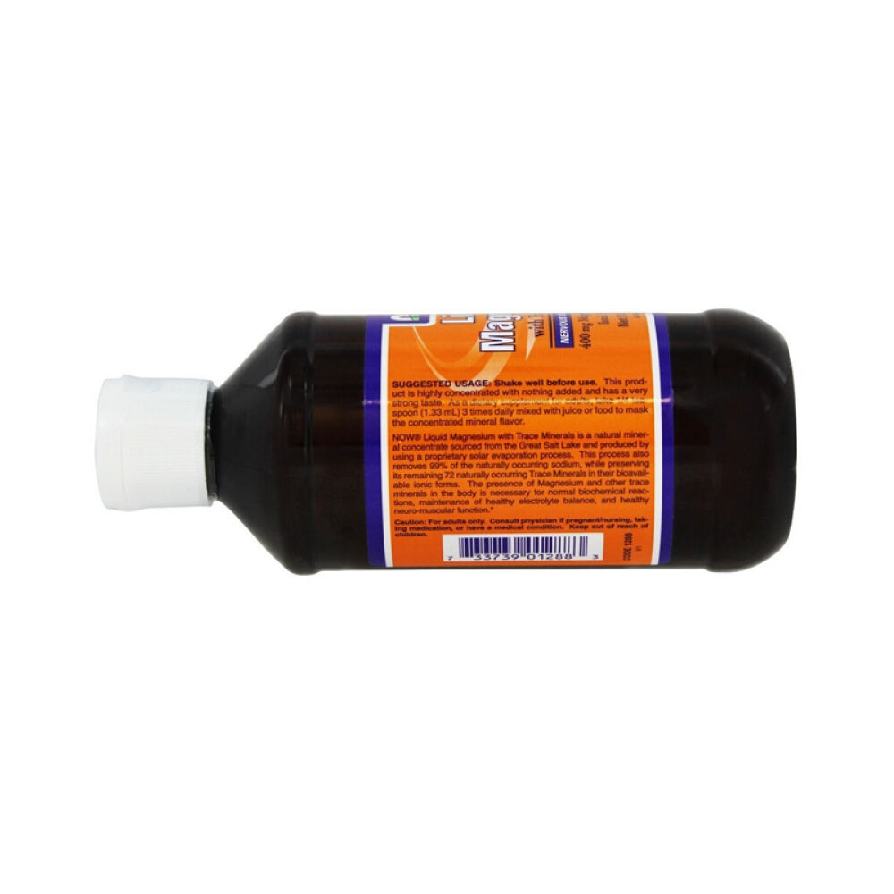 【美国正品直邮】NOWFoods诺奥电解质平衡支持神经肌肉功能微量元素液态镁248.8克未定义8盎司