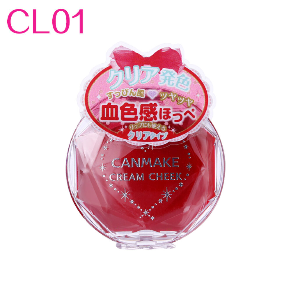 CANMAKE/井田单色霜状腮红膏/持久自然显色亚光/珠光CL01