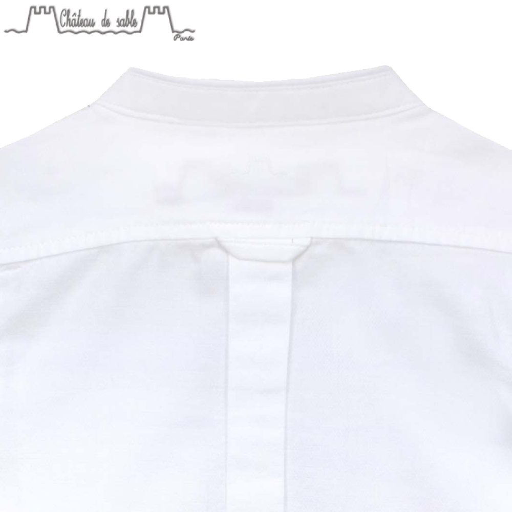 ChateauDeSableLOUIS男童长袖提花衬衫春秋上衣#010白色12M