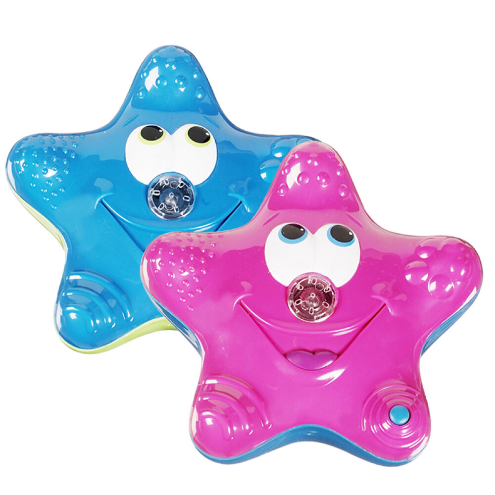 Munchkin麦肯奇宝宝洗澡戏水玩具喷水海星红色