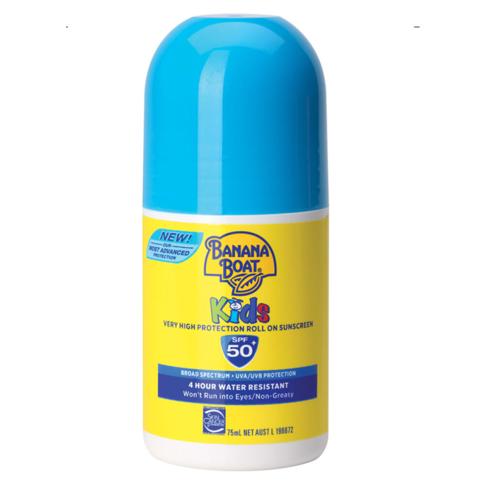 BananaBoatKids香蕉船滚珠防晒乳SPF50宝宝儿童孕妇婴儿防晒霜2支蓝色