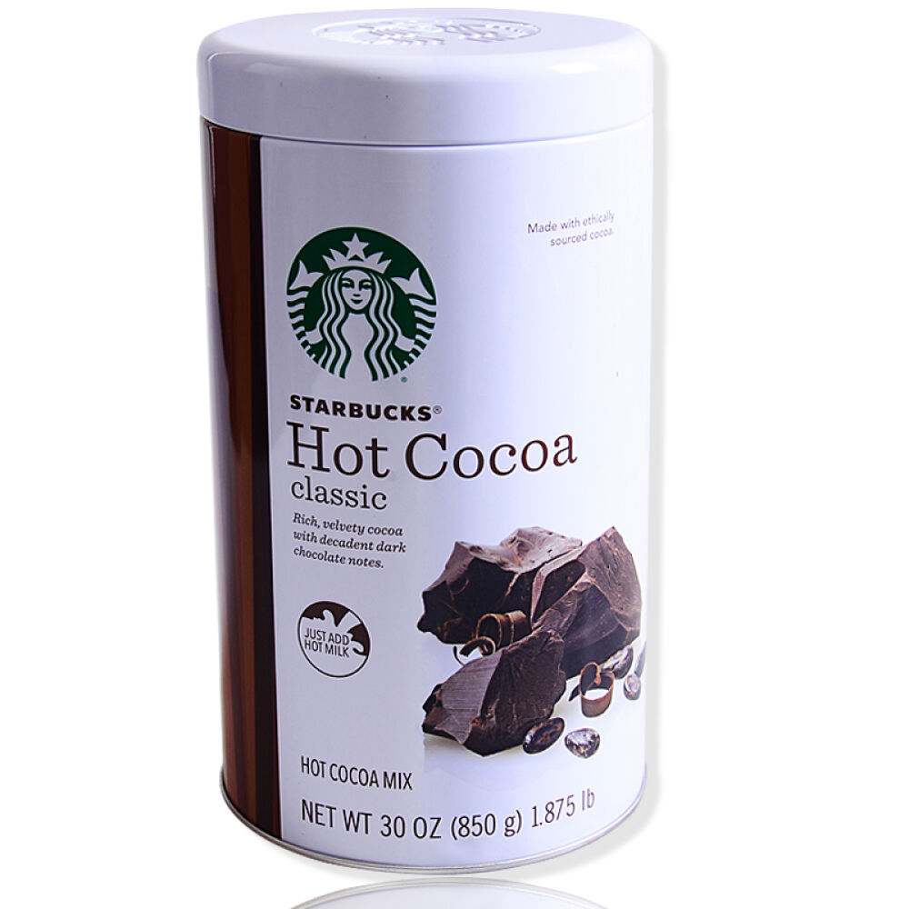 香港直邮星巴克巧克力朱古力可可粉850g速溶冲饮1罐