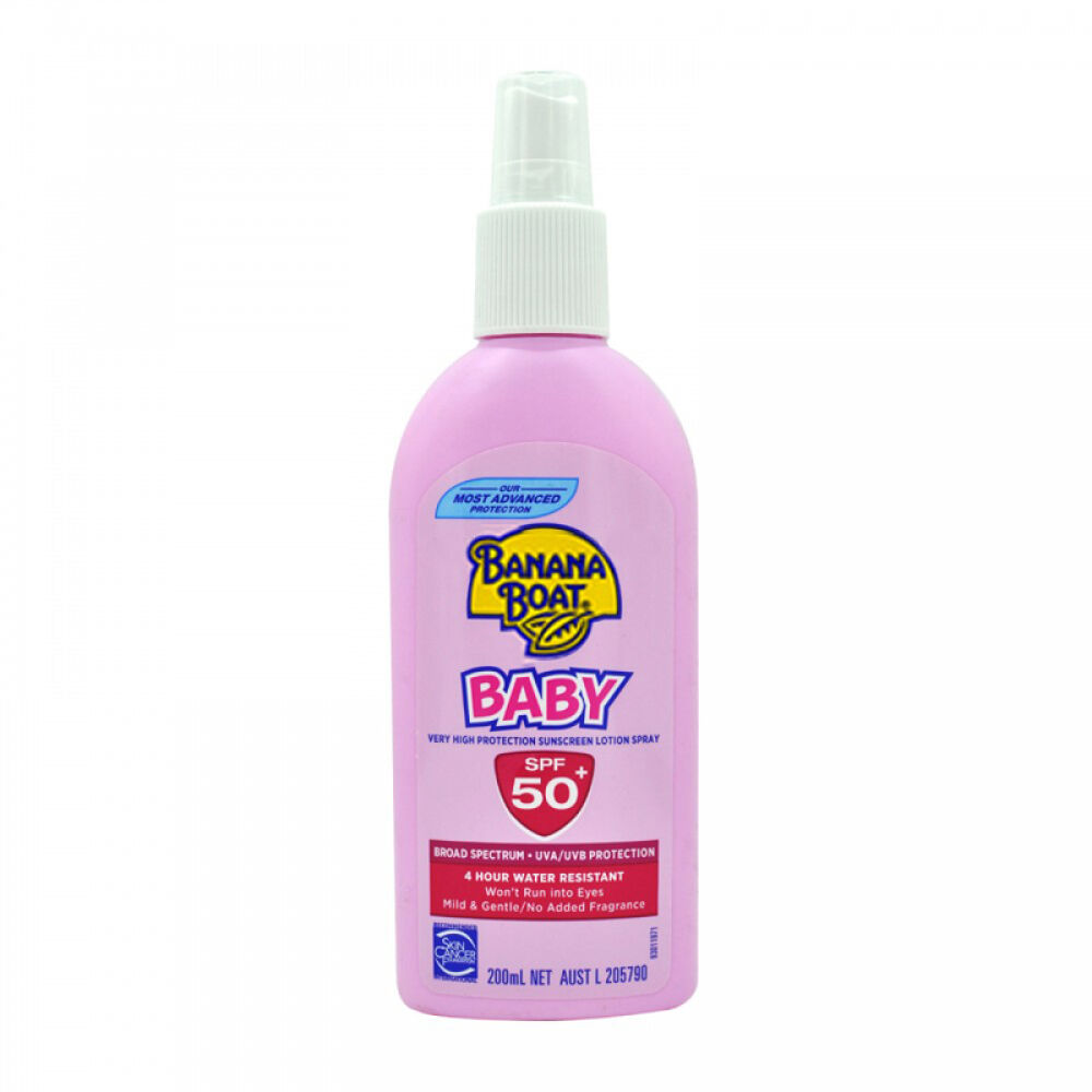 悉尼发货澳洲BananaBoat香蕉船婴幼儿防晒喷雾SPF50+200ml*1瓶
