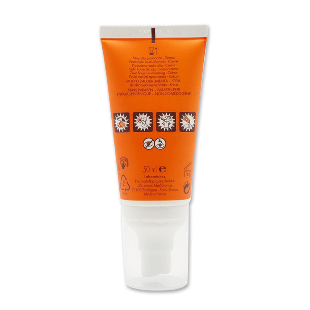 【全球购】Avene雅漾自然修护防晒霜SPF50+50ml物理防晒防水防汗