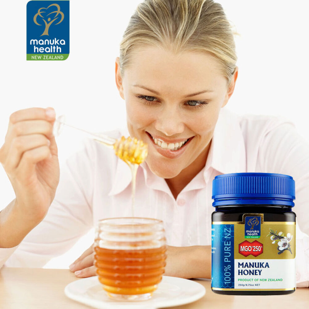 新西兰进口蜜纽康（ManukaHealth）蜂蜜高浓度麦卢卡+养胃护胃暖胃美容养颜MGO250+麦卢卡蜂蜜250g