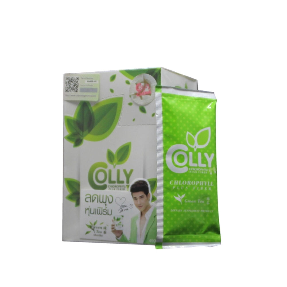 泰国进口减脂茶Colly新品叶绿素清理血液垃圾控制血糖减肚子如新减脂茶1盒