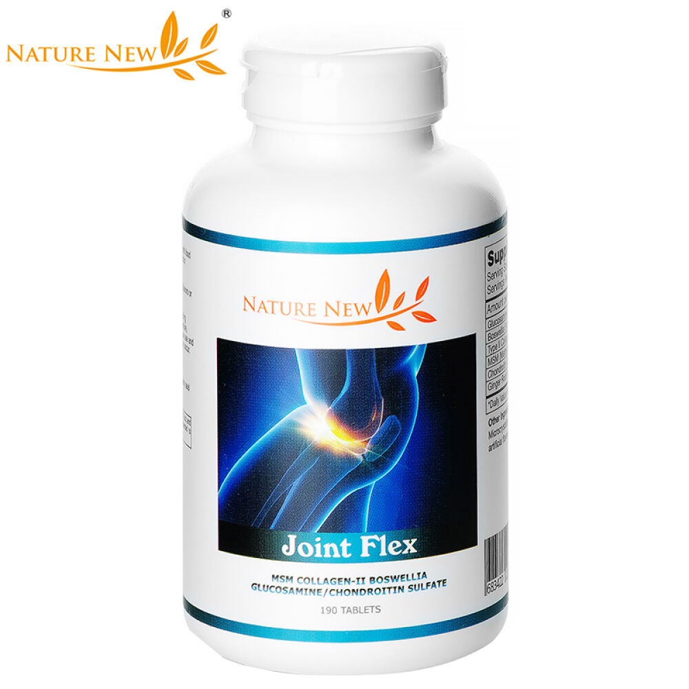 全球购NatureNew新自然软骨素骨胶原氨基葡萄糖胺硫酸氨糖保护关节190片/瓶3瓶装