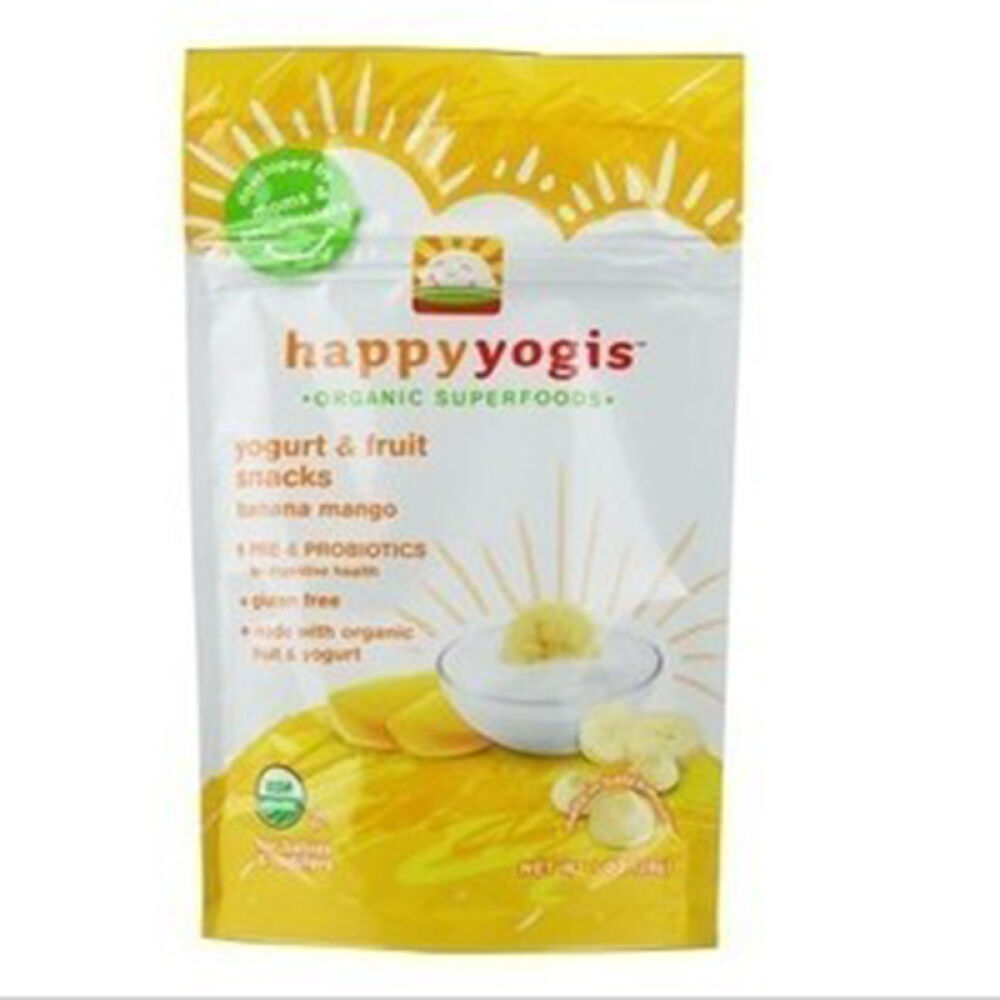 【美猫USMall】HappyYogis禧贝有机香蕉芒果味酸奶小溶豆1袋装