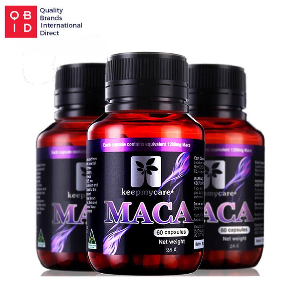 澳洲进口keepmycare玛咖胶囊秘鲁玛卡原料maka男性保健品补肾1200mg马卡一瓶60片改善