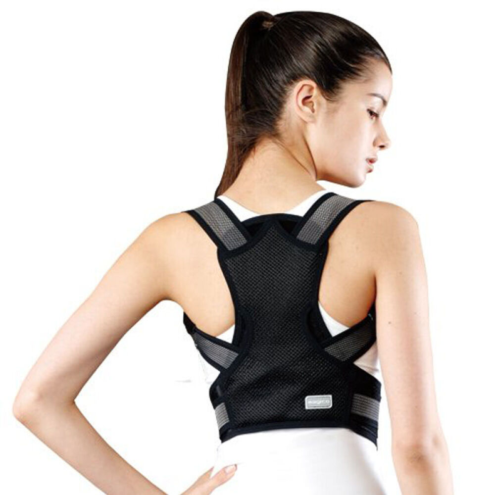 日本直邮中山式magico医学脊椎矫姿背带成人矫正驼背高低肩完美女性身材黑色带盒子L