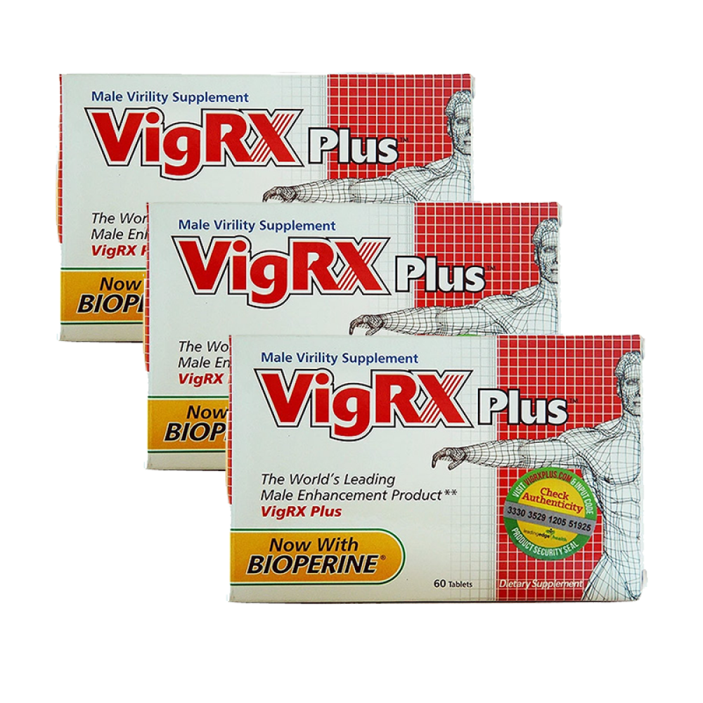 【全球购】vigrxplus威乐男性营养片（非万艾可伟哥药一粒补肾壮阳延时增大增粗3盒Plus-增粗坚挺装