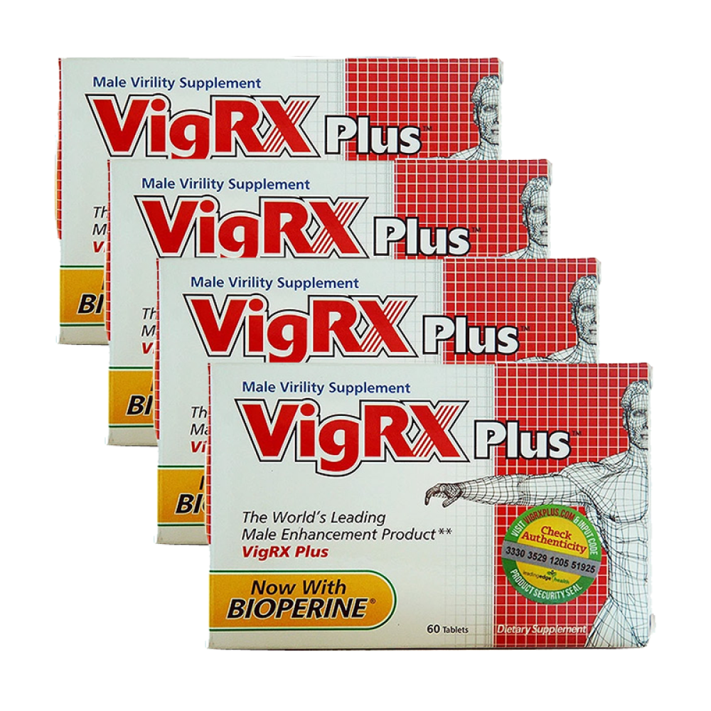 【全球购】vigrxplus威乐男性营养片（非万艾可伟哥药一粒补肾壮阳延时增大增粗4盒Plus-增粗增长装