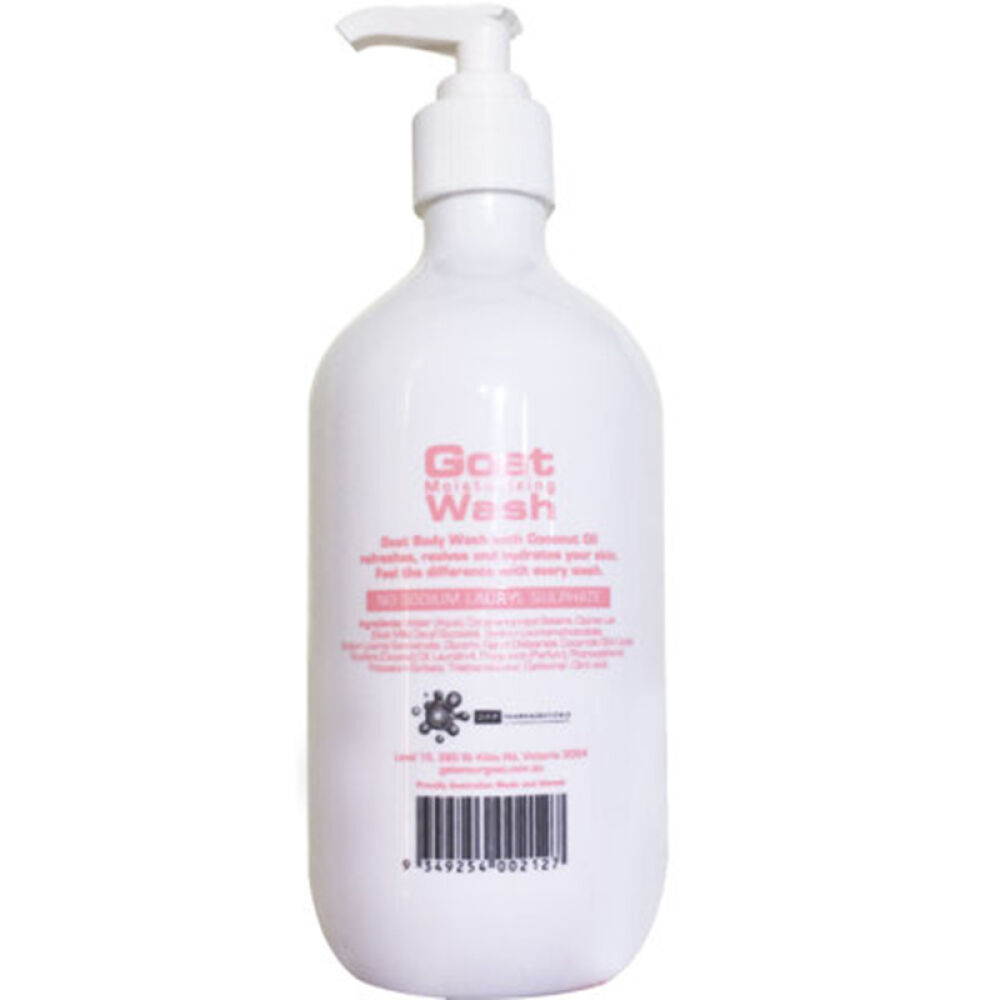 澳洲直邮山羊奶GoatSoap羊奶滋润保湿身体乳澳洲原装进口椰子味山羊奶沐浴露500ml1瓶